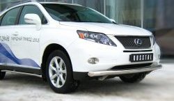 15 699 р. Одинарная защита переднего бампера SLITKOFF диаметром 76 мм Lexus RX270 AL10 дорестайлинг (2010-2012)  с доставкой в г. Нижний Новгород. Увеличить фотографию 3