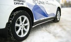 13 849 р. Защита порогов SLITKOFF из круглой трубы диаметром 42 мм Lexus RX270 AL10 дорестайлинг (2010-2012)  с доставкой в г. Нижний Новгород. Увеличить фотографию 2