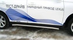 15 799 р. Защита порогов SLITKOFF из круглой трубы диаметром 63 мм Lexus RX270 AL10 дорестайлинг (2010-2012)  с доставкой в г. Нижний Новгород. Увеличить фотографию 3