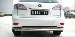 11 549 р. Защита заднего бампера (Ø76 и 42 мм, нержавейка) SLITKOFF Lexus RX350 AL10 дорестайлинг (2008-2012)  с доставкой в г. Нижний Новгород. Увеличить фотографию 2