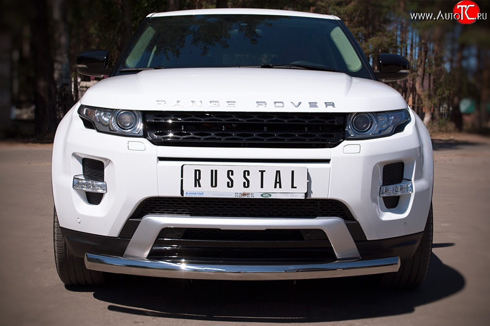 13 499 р. Одинарная защита переднего бампера SLITKOFF диаметром 76 мм (Dynamic)  Land Rover Range Rover Evoque  1 L538 (2011-2015) дорестайлинг 3 дв., дорестайлинг 5 дв.  с доставкой в г. Нижний Новгород