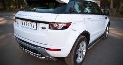 17 999 р. Защита заднего бампера (к-я DYNAMIC, Ø63 и 42 мм, нержавейка) SLITKOFF  Land Rover Range Rover Evoque  1 L538 (2011-2015) дорестайлинг 3 дв., дорестайлинг 5 дв.  с доставкой в г. Нижний Новгород. Увеличить фотографию 2