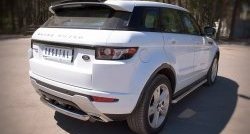 15 999 р. Защита заднего бампера (Ø76 мм, нержавейка, Dynamic) SLITKOFF Land Rover Range Rover Evoque 1 L538 рестайлинг 5 дв. (2015-2018)  с доставкой в г. Нижний Новгород. Увеличить фотографию 2