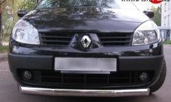 Одинарная защита переднего бампера Russtal диаметром 76 мм Renault Scenic 2 (2003-2009)