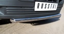 12 549 р. Одинарная защита переднего бампера Russtal диаметром 63 мм Volkswagen Transporter T5 дорестайлинг (2003-2009)  с доставкой в г. Нижний Новгород. Увеличить фотографию 3