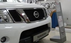 2 879 р. Сетка в решетку радиатора Russtal Nissan Pathfinder R51 рестайлинг (2009-2014) (черная)  с доставкой в г. Нижний Новгород. Увеличить фотографию 2