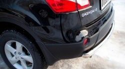 13 399 р. Одинарная защита заднего бампера из трубы диаметром 63 мм SLITKOFF Nissan Qashqai +2 1 J10 рестайлинг (2010-2014)  с доставкой в г. Нижний Новгород. Увеличить фотографию 2