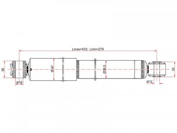 1 569 р. Амортизатор задний LH=RH SAT  Nissan AD  Y11 - Wingroad  2 Y11  с доставкой в г. Нижний Новгород. Увеличить фотографию 1