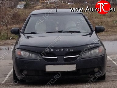 999 р. Дефлектор капота Russtal Nissan Almera N16 седан дорестайлинг (2000-2003)  с доставкой в г. Нижний Новгород