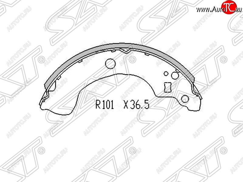 1 059 р. Колодки тормозные SAT (задние)  Nissan Almera  N16 - Primera ( седан,  2 седан,  2 универсал)  с доставкой в г. Нижний Новгород