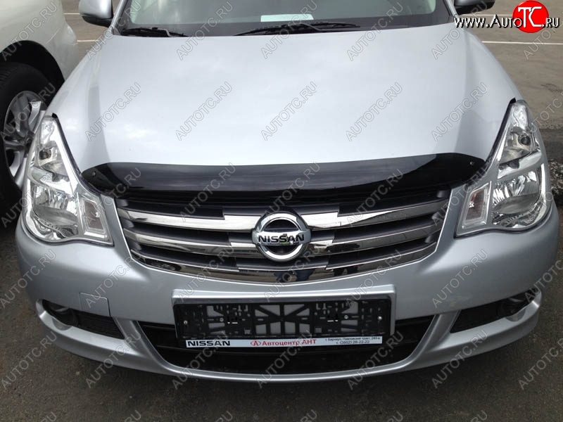 2 879 р. Дефлектор капота NovLine-Autofamily Nissan Almera G15 седан (2012-2019)  с доставкой в г. Нижний Новгород