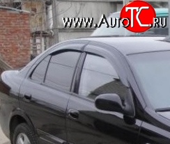 2 899 р. Дефлекторы окон (ветровики) Novline 4 шт.  Nissan Almera  G15 (2012-2019) седан  с доставкой в г. Нижний Новгород