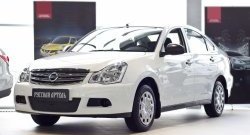 859 р. Зимняя заглушка решетки переднего бампера РА  Nissan Almera  G15 (2012-2019) седан  с доставкой в г. Нижний Новгород. Увеличить фотографию 3