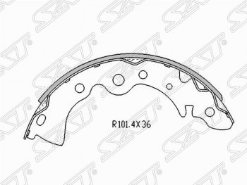 1 179 р. Колодки тормозные задние EURO SAT Nissan Almera Classic седан B10 (2006-2013)  с доставкой в г. Нижний Новгород. Увеличить фотографию 1