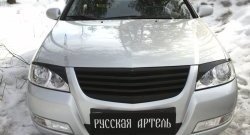 799 р. Реснички на фары RA  Nissan Almera Classic  седан (2006-2013) B10 (Неокрашенные)  с доставкой в г. Нижний Новгород. Увеличить фотографию 5