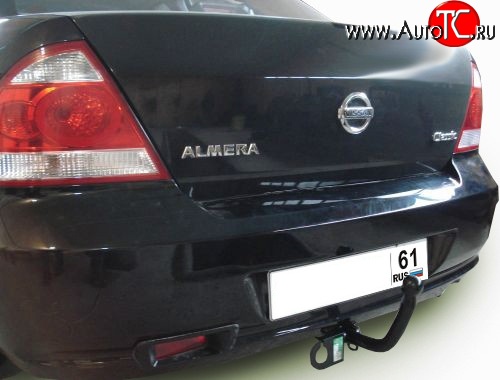 6 749 р. Фаркоп Лидер Плюс Nissan Almera Classic седан B10 (2006-2013) (Без электропакета)  с доставкой в г. Нижний Новгород