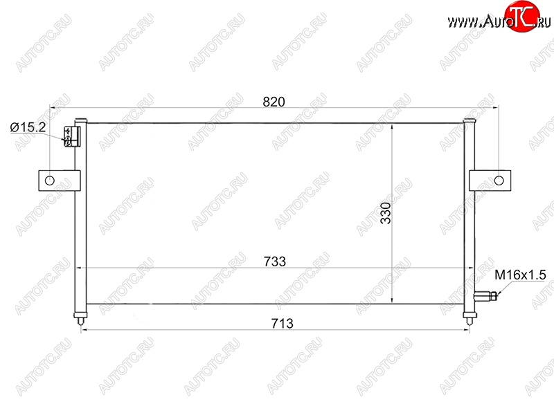 5 649 р. Радиатор кондиционера SAT  Nissan Datsun - NP300  с доставкой в г. Нижний Новгород