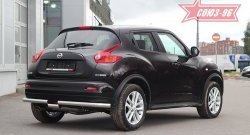 14 489 р. Защита заднего бампера 4x4 Souz-96 Premium (d60) Nissan Juke 1 YF15 дорестайлинг (2010-2014)  с доставкой в г. Нижний Новгород. Увеличить фотографию 2