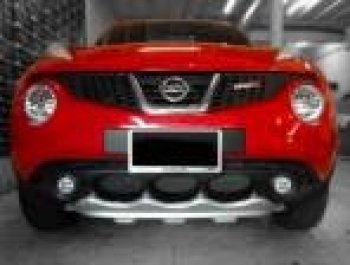 4 999 р. Накладка на передний бампер Impul-style Nissan Juke 1 YF15 дорестайлинг (2010-2014) (Неокрашенная)  с доставкой в г. Нижний Новгород. Увеличить фотографию 2