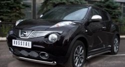 13 349 р. Одинарная защита переднего бампера SLITKOFF диаметром 76 мм (4x4)  Nissan Juke  1 YF15 (2010-2014) дорестайлинг  с доставкой в г. Нижний Новгород. Увеличить фотографию 4