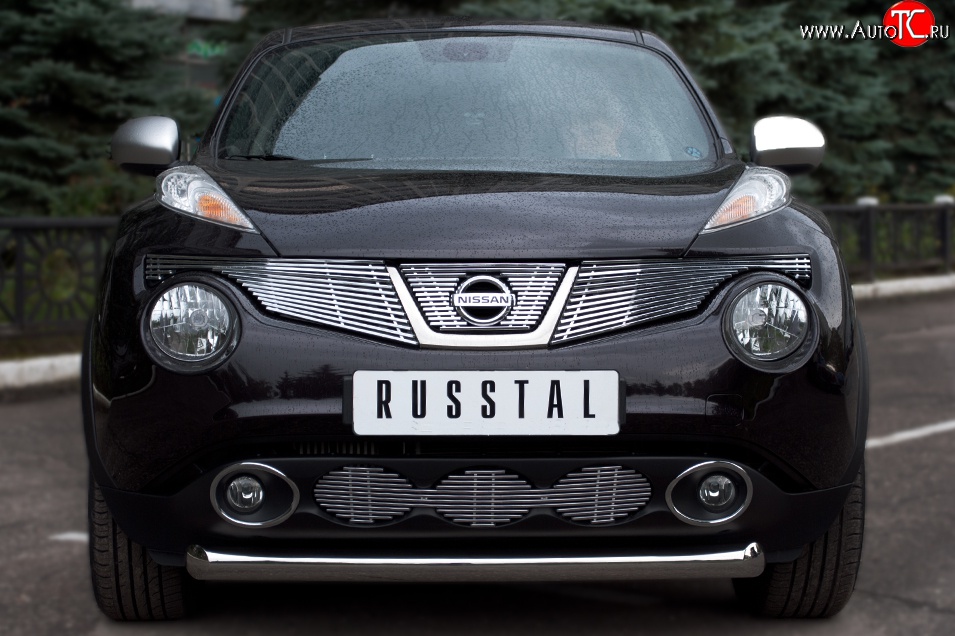 13 349 р. Одинарная защита переднего бампера SLITKOFF диаметром 76 мм (4x4)  Nissan Juke  1 YF15 (2010-2014) дорестайлинг  с доставкой в г. Нижний Новгород