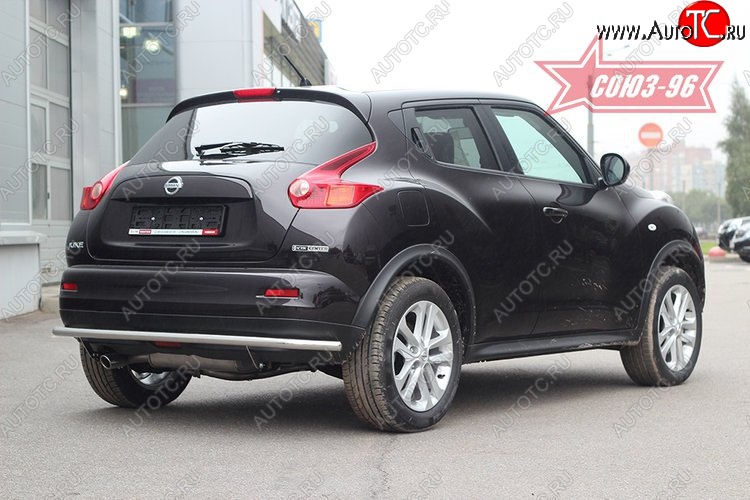 13 364 р. Защита заднего бампера 4x4 Souz-96 Premium (d42) Nissan Juke 1 YF15 дорестайлинг (2010-2014)  с доставкой в г. Нижний Новгород