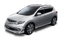 22 749 р. Комплект порогов Impul Nissan Murano 2 Z51 рестайлинг (2010-2016) (Неокрашенные)  с доставкой в г. Нижний Новгород. Увеличить фотографию 9