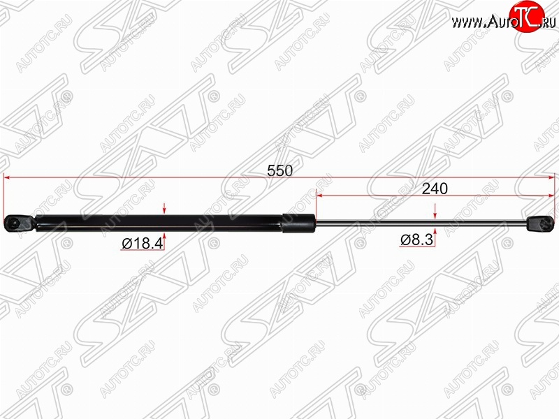 669 р. Газовый упор крышки багажника SAT  Nissan Murano  1 Z50 (2002-2009)  с доставкой в г. Нижний Новгород