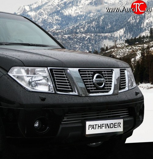 7 289 р. Декоративные вставки решетки радиатора Novline Nissan Pathfinder R51 дорестайлинг (2004-2007)  с доставкой в г. Нижний Новгород