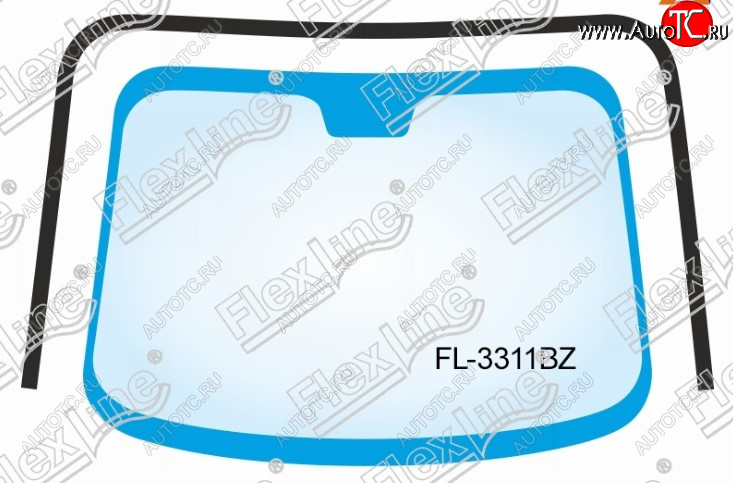 1 799 р. Молдинг лобового стекла FlexLine  Nissan Note  1 (2004-2013) E11 дорестайлинг, E11 рестайлинг  с доставкой в г. Нижний Новгород