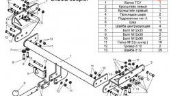 7 699 р. Фаркоп Лидер Плюс  Nissan NP300 (2008-2013) (Без электропакета)  с доставкой в г. Нижний Новгород. Увеличить фотографию 2