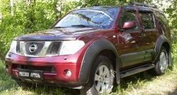 6 649 р. Молдинги дверей RA (широкие, комплект)  Nissan Pathfinder  R51 (2004-2014) дорестайлинг, рестайлинг (Поверхность глянец (под окраску), Неокрашенные)  с доставкой в г. Нижний Новгород. Увеличить фотографию 2