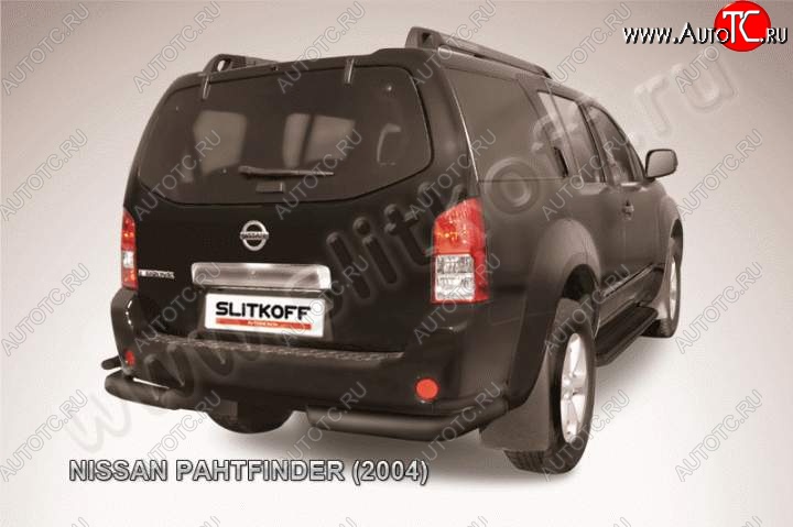 8 849 р. Уголки d76+d42 двойные  Nissan Pathfinder  R51 (2004-2007) дорестайлинг (Цвет: серебристый)  с доставкой в г. Нижний Новгород