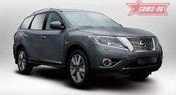 Декоративный элемент решетки радиатора Souz-96 (d10) Nissan Pathfinder R52 дорестайлинг (2012-2017)