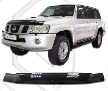 Дефлектор капота CA-Plastiс Nissan Patrol 5 Y61 2-ой рестайлинг (2004-2010)