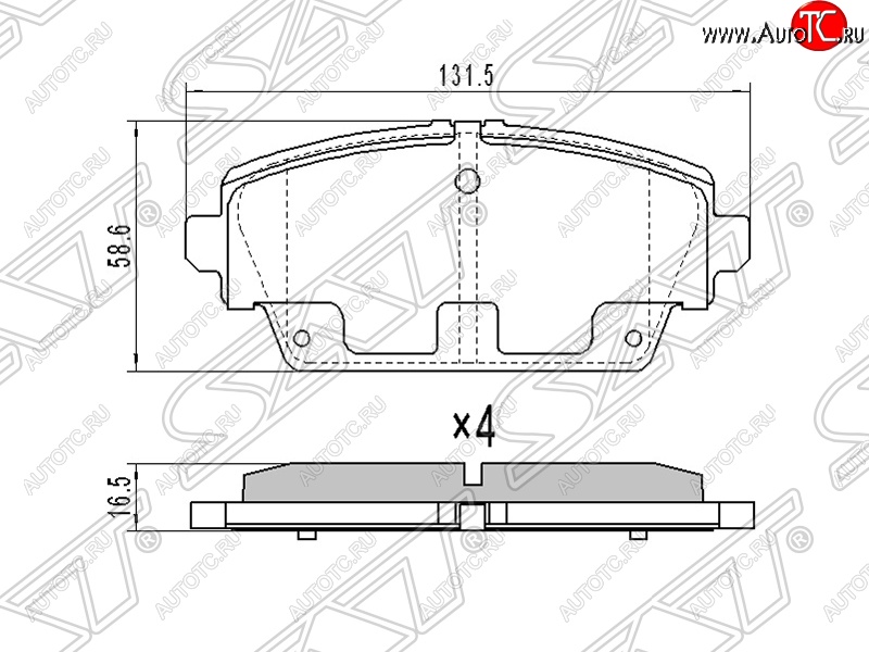 1 389 р. Колодки тормозные SAT (передние, 1.6/1.8)  Nissan Primera ( 3 седан,  3 универсал) - Tino  с доставкой в г. Нижний Новгород