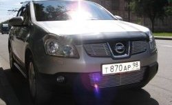 Декоративная вставка решетки радиатора Berkut Nissan Qashqai 1 дорестайлинг (2007-2010)