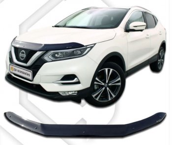 Дефлектор капота CA-Plastiс Nissan Qashqai 2 J11 рестайлинг (2017-2022)