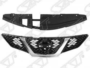 Решётка радиатора SAT Nissan (Нисан) Qashqai (Кашкай)  2 (2013-2019) 2 J11 дорестайлинг