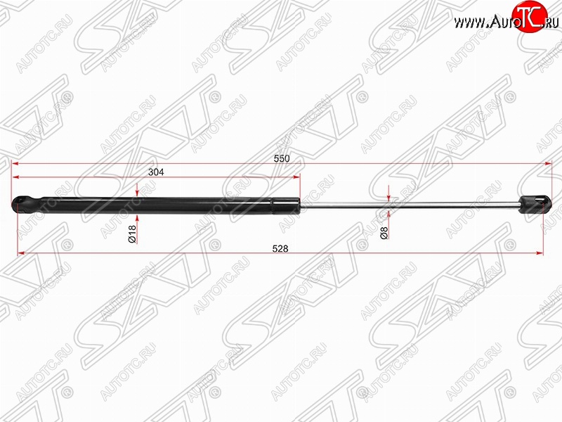 659 р. Газовый упор крышки багажника SAT  Nissan Qashqai  2 (2017-2022) J11 рестайлинг  с доставкой в г. Нижний Новгород