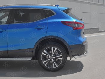 11 449 р. Защита заднего бампера (Ø63 мм, нержавейка) Russtal Nissan Qashqai 2 J11 рестайлинг (2017-2022)  с доставкой в г. Нижний Новгород. Увеличить фотографию 3