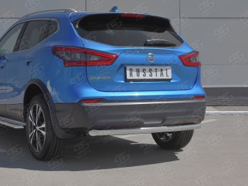 10 949 р. Защита заднего бампера (Ø63 мм, нержавейка) Russtal Nissan Qashqai 2 J11 рестайлинг (2017-2022)  с доставкой в г. Нижний Новгород. Увеличить фотографию 2