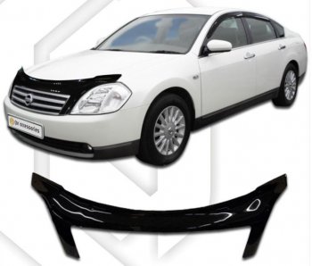 Дефлектор капота CA-Plastiс exclusive Nissan Teana 1 J31 дорестайлинг (2003-2005)