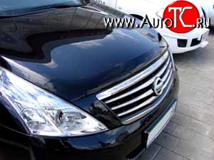 2 699 р. Дефлектор капота NovLine Nissan Teana 2 J32 дорестайлинг (2008-2011)  с доставкой в г. Нижний Новгород