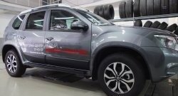 4 549 р. Накладки дверей RA (комплект) Nissan Terrano D10 рестайлинг (2016-2022) (Поверхность шагрень)  с доставкой в г. Нижний Новгород. Увеличить фотографию 3