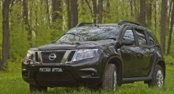 1 199 р. Защитная сетка решетки радиатора РА Nissan Terrano D10 дорестайлинг (2013-2016)  с доставкой в г. Нижний Новгород. Увеличить фотографию 5