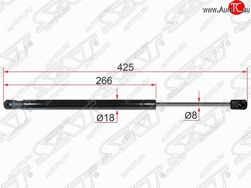 549 р. Газовый упор крышки багажника SAT  Nissan Terrano  D10 (2013-2022), Renault Duster  HS (2010-2015)  с доставкой в г. Нижний Новгород