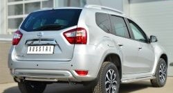 15 899 р. Защита заднего бампера (2 трубы Ø42 мм, нержавейка) SLITKOFF  Nissan Terrano  D10 (2013-2022) дорестайлинг, рестайлинг  с доставкой в г. Нижний Новгород. Увеличить фотографию 4