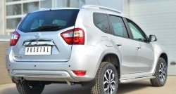 12 999 р. Одинарная защита заднего бампера из трубы диаметром 42 мм SLITKOFF Nissan Terrano D10 дорестайлинг (2013-2016)  с доставкой в г. Нижний Новгород. Увеличить фотографию 4