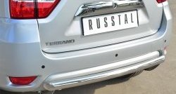 12 699 р. Одинарная защита заднего бампера из трубы диаметром 63 мм SLITKOFF  Nissan Terrano  D10 (2013-2022) дорестайлинг, рестайлинг  с доставкой в г. Нижний Новгород. Увеличить фотографию 2